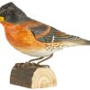 Wohnen Wildlife Garden Figuren | Wildlife Garden Decobird Bergfink Handgeschnitzt