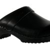 Fashion Sanita Schuhe | Sanita Herren Clogs Holz Offen Schwarz Ralph