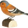 Geschenke Wildlife Garden | Wildlife Garden Decobird Buchfink Handgeschnitzt