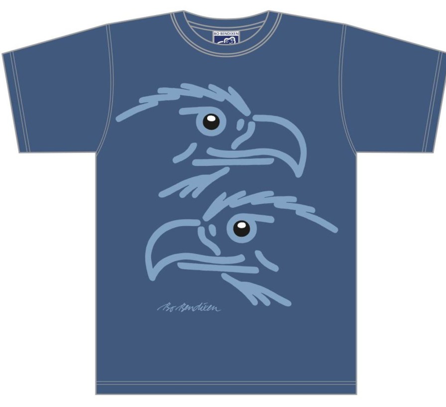 Fashion Bo Bendixen Shirts | Bo Bendixen Unisex T-Shirt Dunkelblau Adler