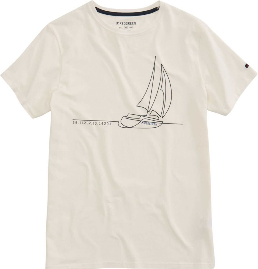 Fashion REDGREEN Shirts | Redgreen Herren T-Shirt Mit Segelboot Print Chet