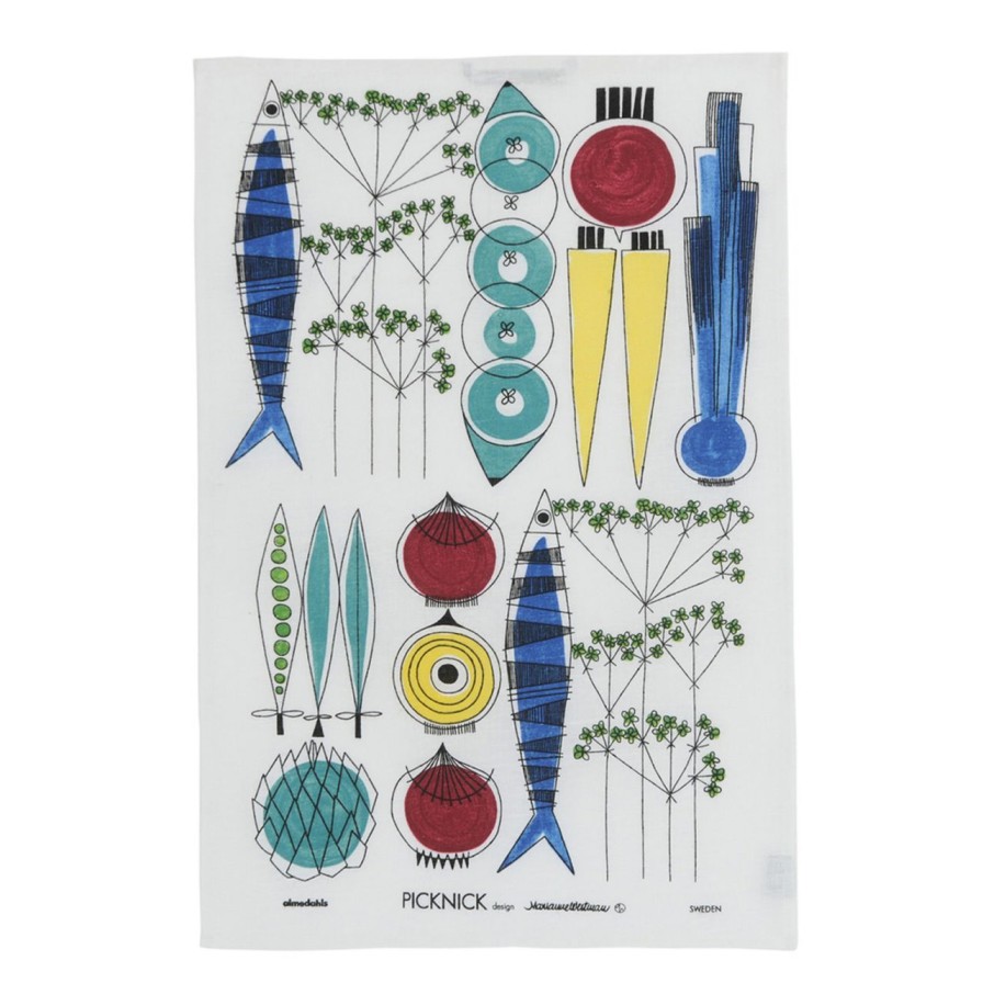 Geschenke Almedahls Midsommar | Almedahls Picknick Geschirrtuch 47X70 Cm Mehrfarbig