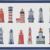 Kuche & Haushalt Ekelund Tischsets | Ekelund Maritim Leuchtturme Tischset (Oko-Tex) 35X48 Cm