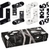 Fashion Happy Socks Strumpfe | Happy Socks Unisex Strumpfe Schwarz & Weis Geschenkbox 4 Stk.