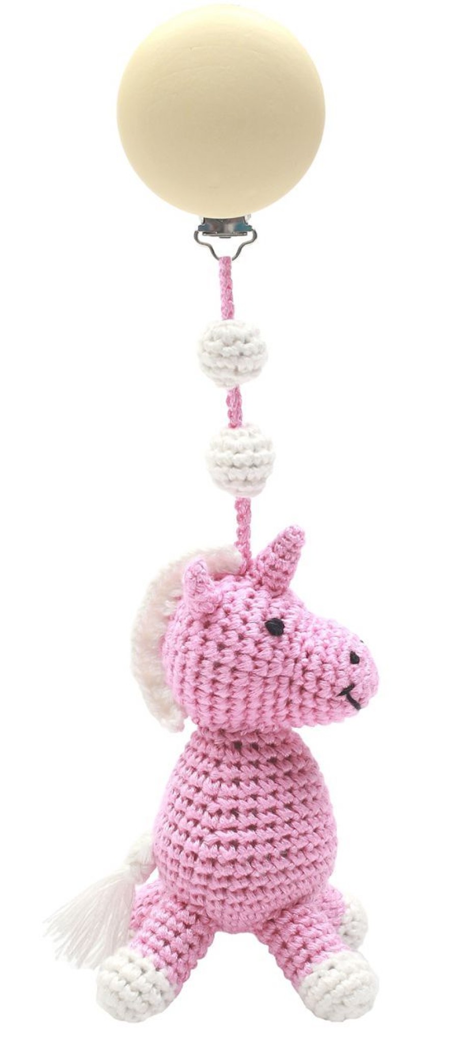 Kinderwelt Naturezoo Baby | Naturezoo Gehakelt Kinderwagenanhanger Einhorn