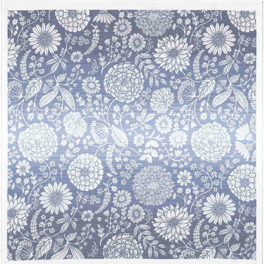 Kuche & Haushalt Ekelund Tischdecken | Ekelund Sommer Fliesend Blau Mitteldecke (Oko-Tex) 75X75 Cm