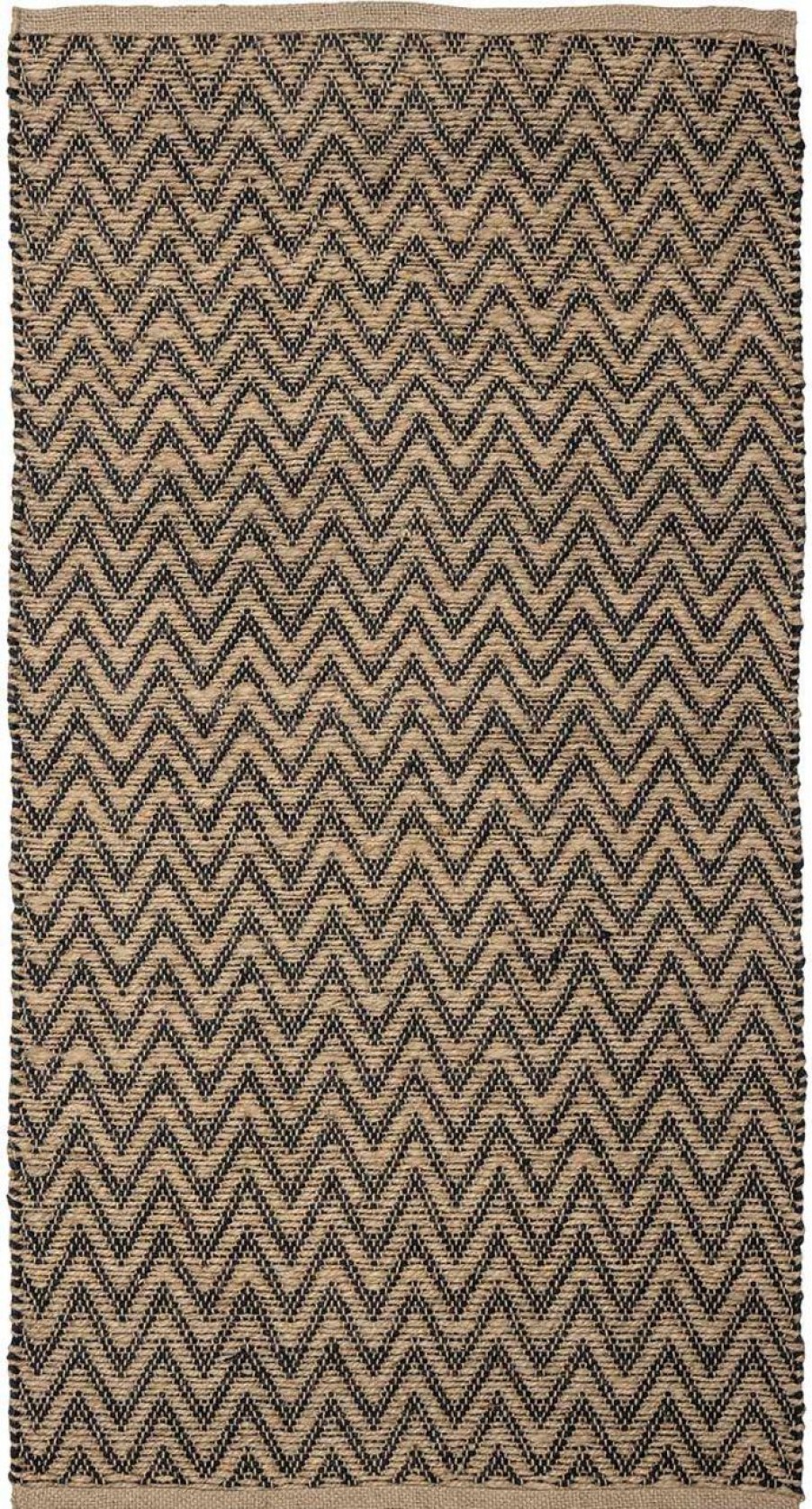 Wohnen Bloomingville Teppiche | Bloomingville Teppichlaufer Jute 70X140 Cm Natur, Schwarz, Braun Lieu