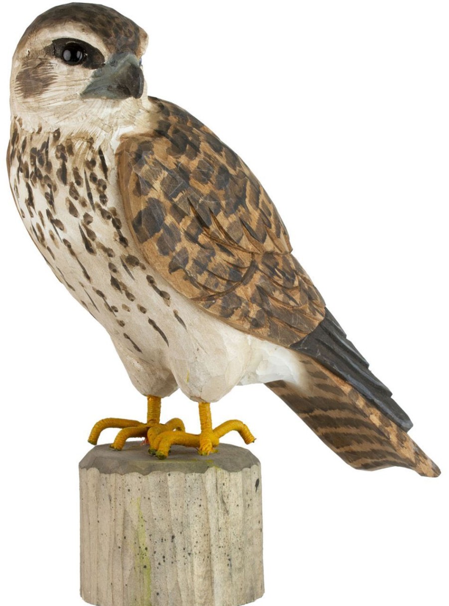 Geschenke Wildlife Garden | Wildlife Garden Decobird Merlin Handgeschnitzt