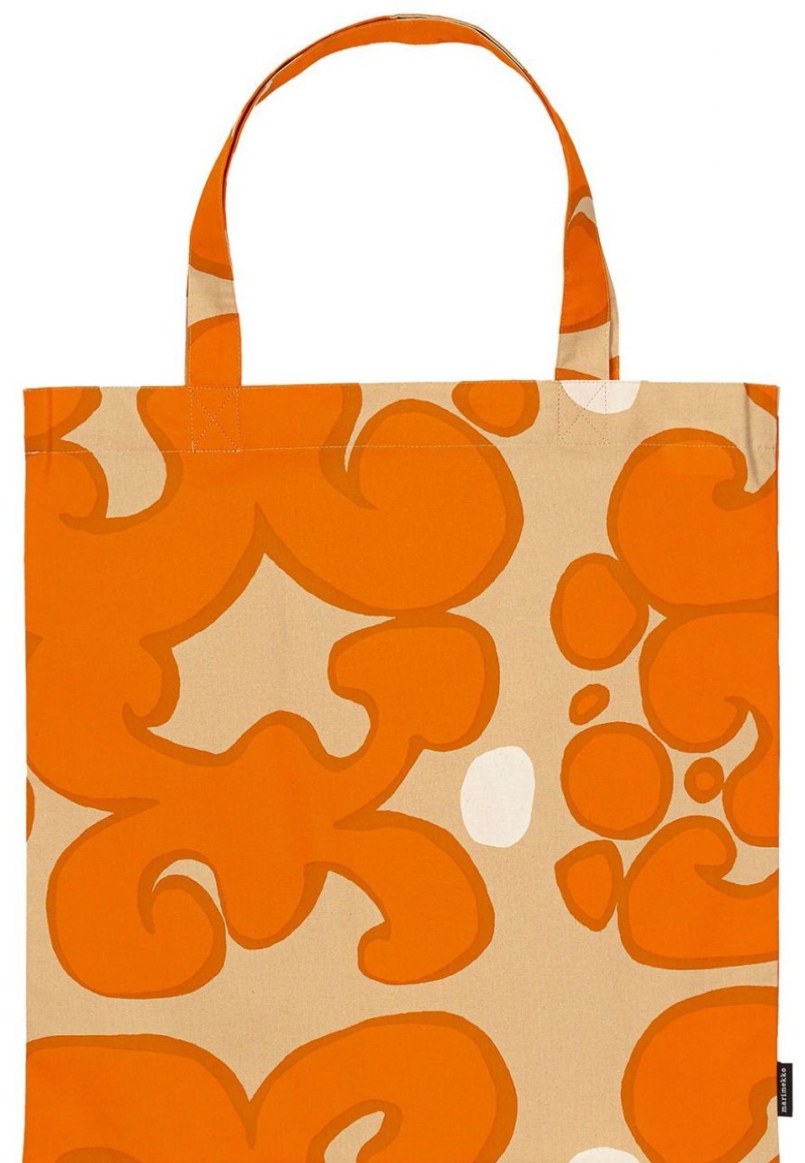 Fashion Marimekko Taschen & Accessoires | Marimekko Keidas (Oase) Tragetasche Orange, Baumwolle