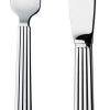 Kuche & Haushalt Georg Jensen Sets | Georg Jensen Bernadotte Dessertgabel / Dessertmesser Je 4 Stk. Poliert