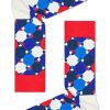 Fashion Happy Socks Strumpfe | Happy Socks Unisex Strumpfe Diamond Dot Blau, Rot, Weis