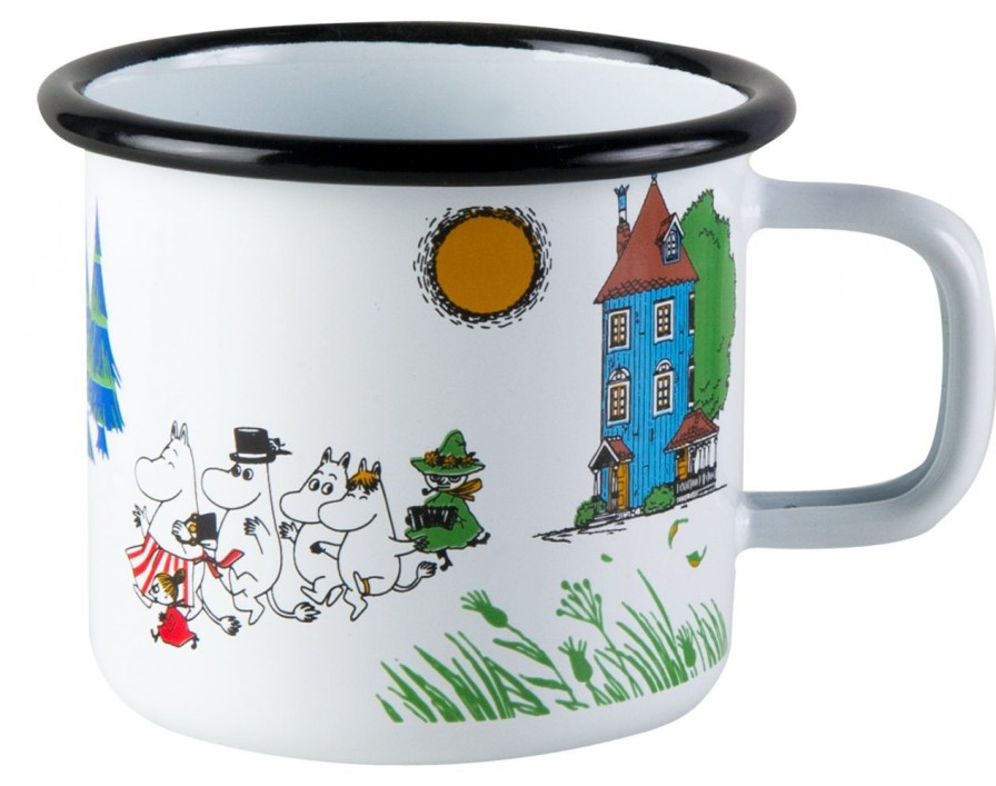 Geschenke Muurla Emaille | Muurla Mumin Farben Mumintal Becher Emaille 0,37 L