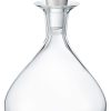 Kuche & Haushalt Georg Jensen Karaffen & Kruge | Georg Jensen Sky Cognac Dekanter 1,45 L Mit Stahlstopfen Edelstahl Poliert, Kristallglas