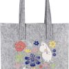 Fashion Muurla Taschen & Accessoires | Muurla Mumin Blumen Tragetasche Recyceltes Pet 15X40X40 Cm Grau, Blau, Rot, Gelb, Rosa, Grun, Weis