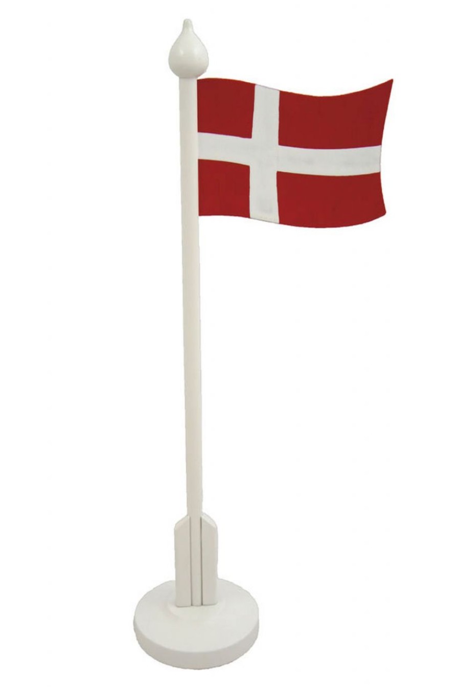 Wohnen scandinavian-lifestyle Verschiedenes | Scandinavian-Lifestyle Tischflagge Denmark Hohe 32 Cm