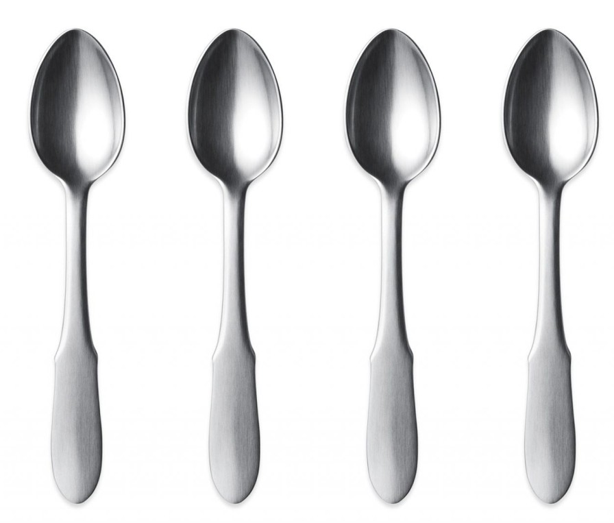 Kuche & Haushalt Georg Jensen Sets | Georg Jensen Mitra Teeloffel / Kinderloffel Lang 4 Stk. Matt