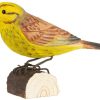 Geschenke Wildlife Garden | Wildlife Garden Decobird Goldammer Handgeschnitzt