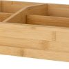 Wohnen Bloomingville | Bloomingville Aden Aufbewahrungsbox Bambus Hohe 10 Cm Lange 30,5 Cm Breite 18 Cm Natur