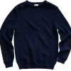 Fashion REDGREEN Pullover& Sweatshirts & Strickjacken | Redgreen Herren Pullover 10Gg Baumwolle Und Twillmaterial Dark Navy Johan