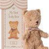 Kinderwelt Maileg Kuscheltiere | Maileg Mein Erster Teddy Mit Geschenkbox Hohe 19 Cm Braun