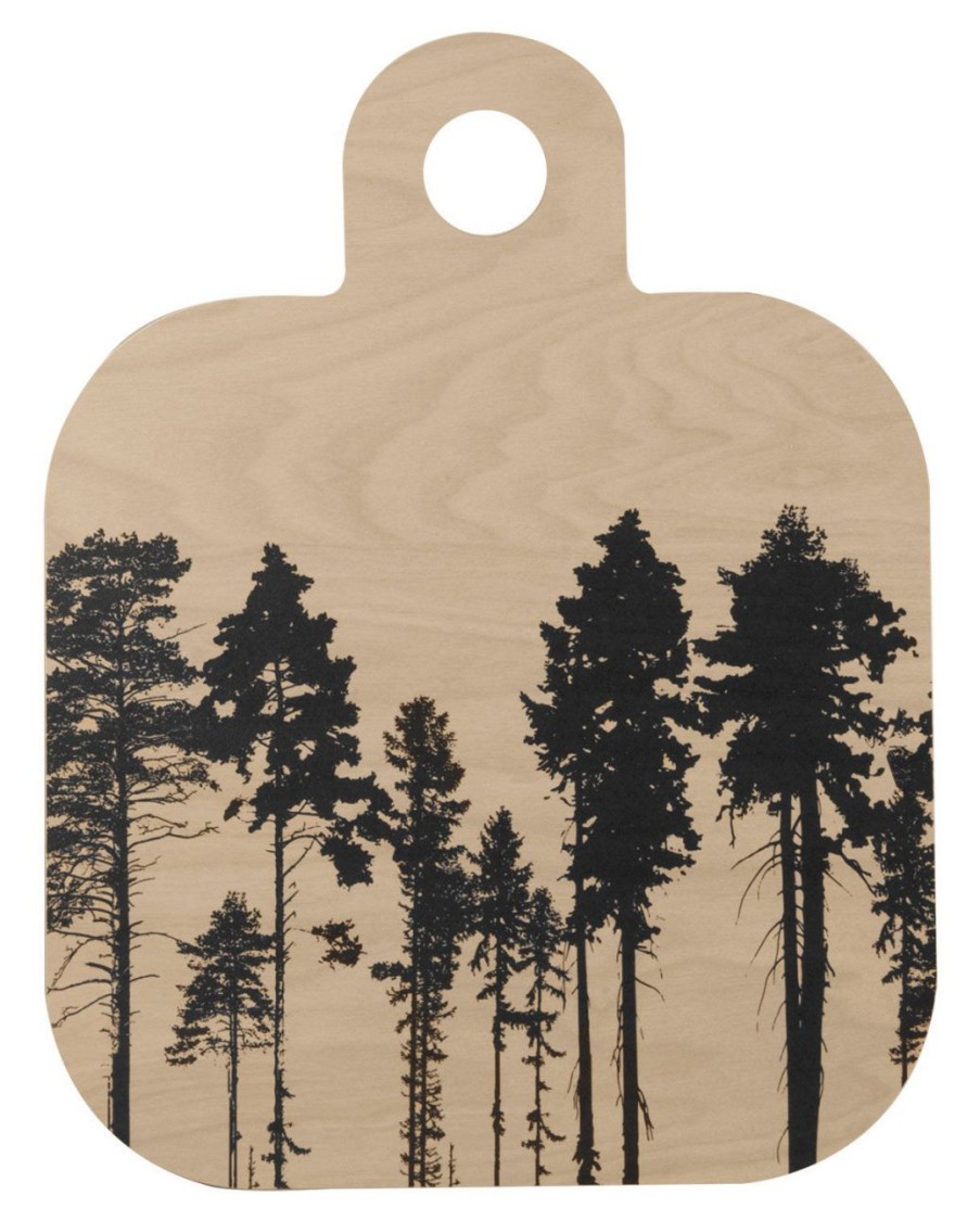 Kuche & Haushalt Muurla Servierbretter & Fruhstucksbretter | Muurla Nordic Der Wald Schneidebrett / Servierbrett 25X32 Cm