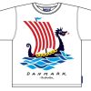 Fashion Bo Bendixen | Bo Bendixen Unisex Kinder T-Shirt Weis Drachenschiff