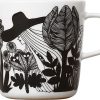 Kuche & Haushalt Marimekko Becher & Tassen | Marimekko Siirtolapuutarha (Schrebergarten) Oiva Becher 0,4 L Schwarz, Cremeweis