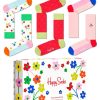 Geschenke Happy Socks | Happy Socks Unisex Strumpfe Flower Geschenkbox 3 Stk.