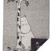 Kinderwelt Klippan Textilien | Klippan Mumin Baum Umarmen Babywolldecke 65X90 Cm (Oko-Tex) Grau, Weis