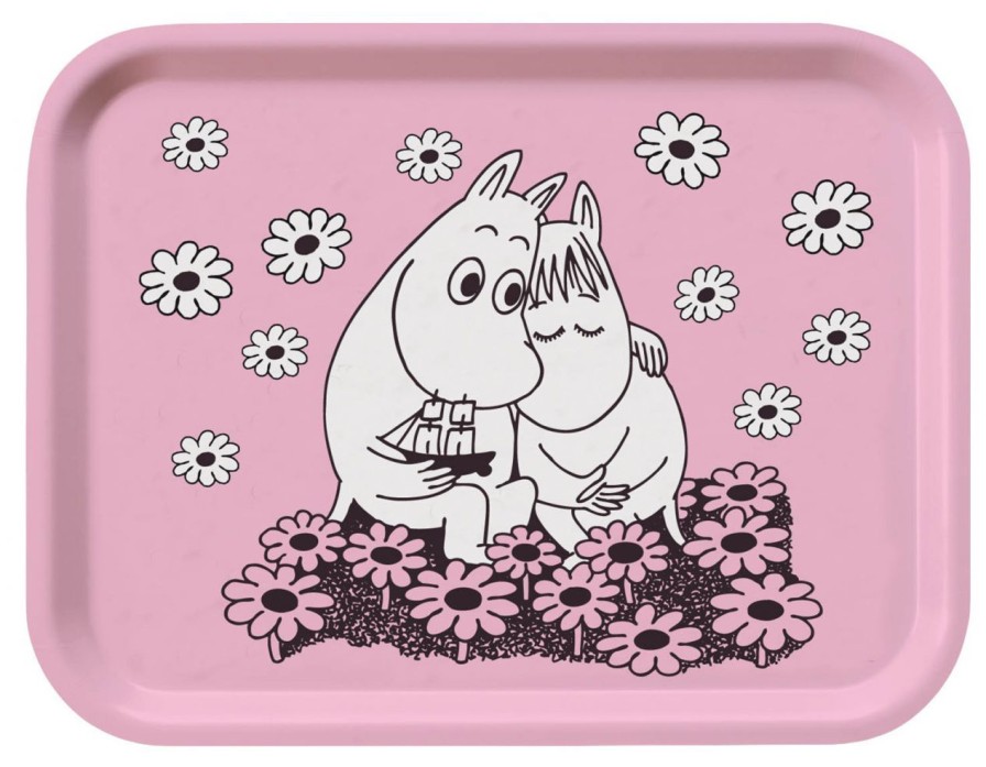 Geschenke Opto Design | Opto Design Mumin Liebe Tablett 20X27 Cm