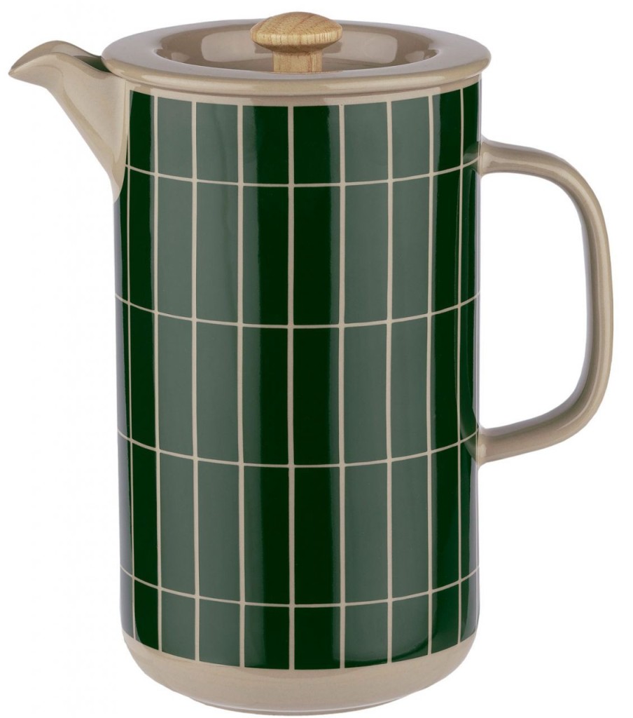 Kuche & Haushalt Marimekko Kaffee & Tee | Marimekko Tiiliskivi (Ziegelstein) Oiva Kaffeezubereiter 0,9 L Terra, Dunkelgrun