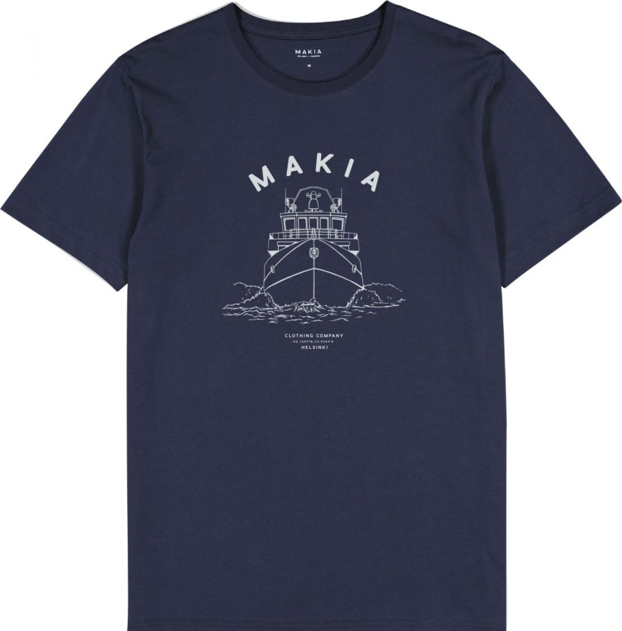 Fashion Makia Clothing Shirts | Makia Clothing Herren T-Shirt Mit Print Mariner