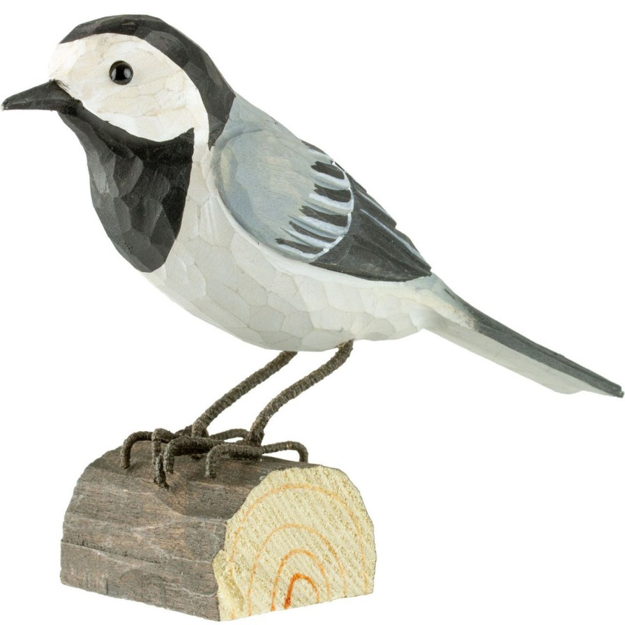 Wohnen Wildlife Garden Figuren | Wildlife Garden Decobird Bachstelze Handgeschnitzt