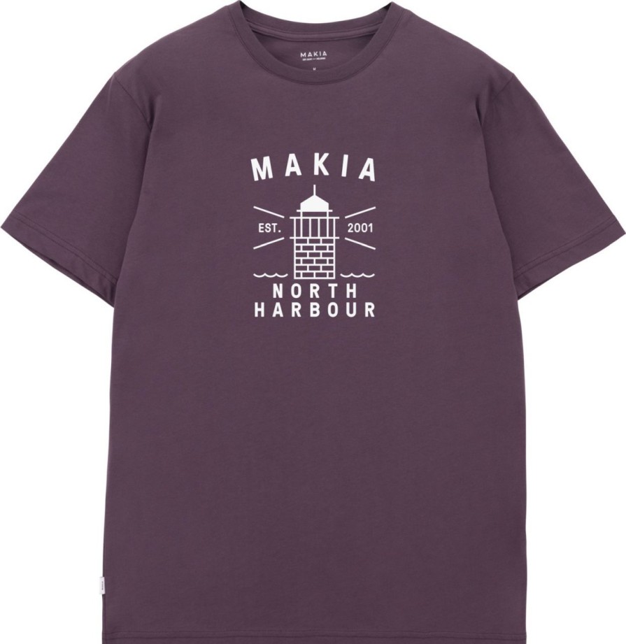 Fashion Makia Clothing Shirts | Makia Clothing Herren T-Shirt Mit Print Tankar Hafen Helsinki