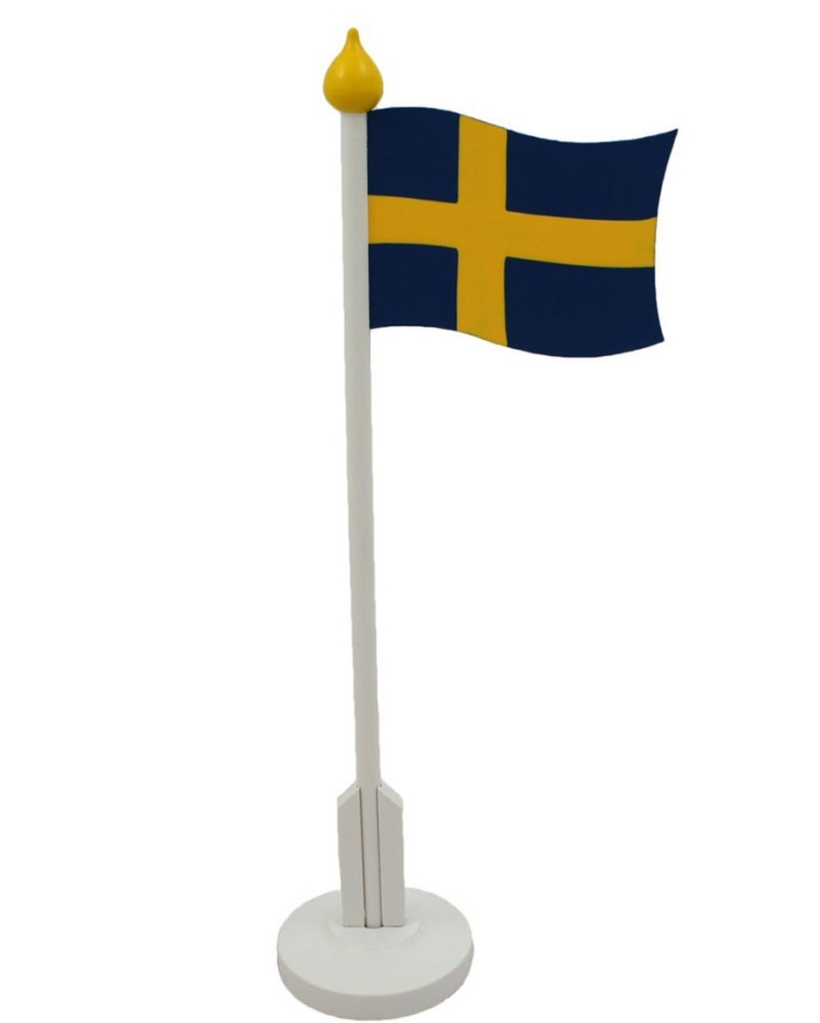 Wohnen scandinavian-lifestyle Verschiedenes | Scandinavian-Lifestyle Tischflagge Schweden Hohe 32 Cm