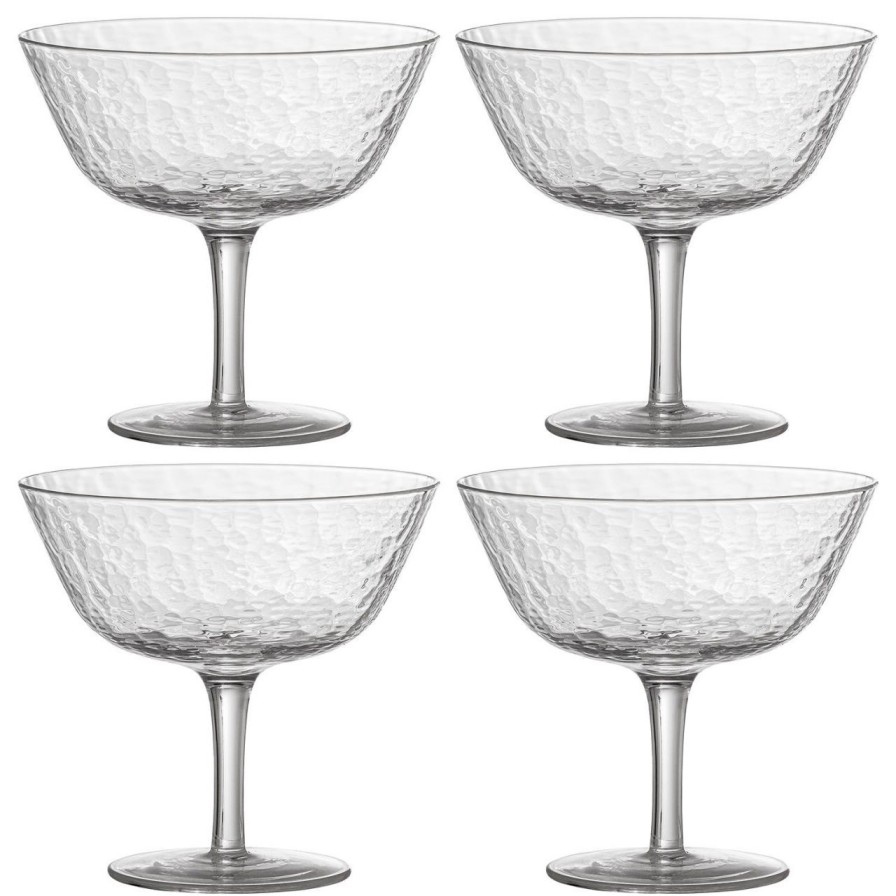 Geschenke Bloomingville Japandi | Bloomingville Asali Cocktailglas / Champagnerschale / Eisschale 41 Cl Klar 4 Stk.