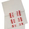 Kuche & Haushalt Almedahls | Almedahls Tomtenisse Tischlaufer 40X140 Cm Beige, Rot