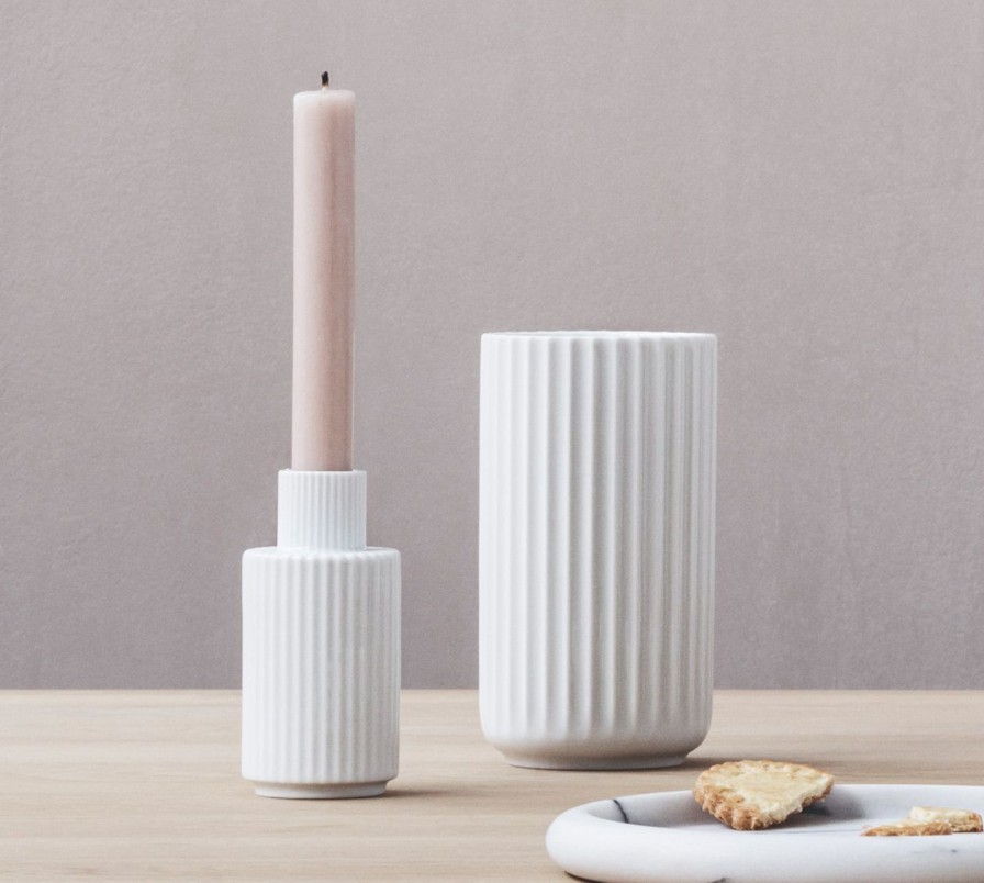 Geschenke Lyngby Porcelæn | Lyngby Porcelaen Vase & Acc. Kerzenstander