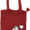 Fashion Klippan Taschen & Accessoires | Klippan Mumin In Liebe Filztasche Handarbeit 30X35 Cm Rot