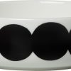 Kuche & Haushalt Marimekko Schusseln | Marimekko Rasymatto Mega Oiva Schussel 0,4 L Schwarz, Cremeweis