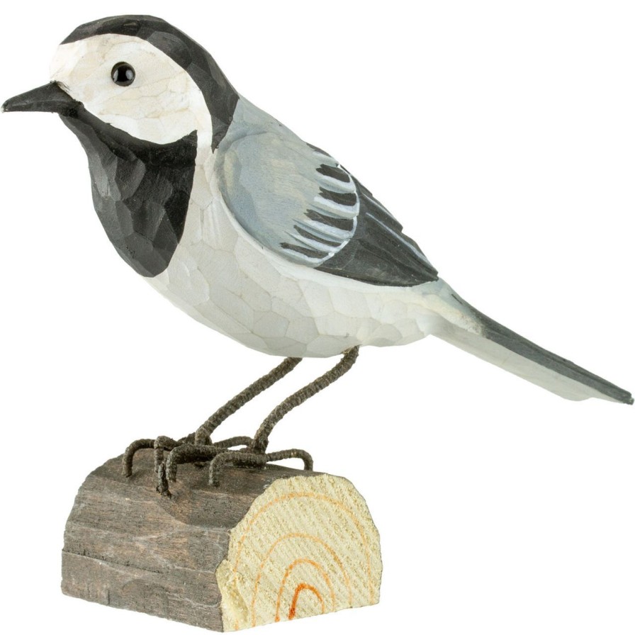 Geschenke Wildlife Garden | Wildlife Garden Decobird Bachstelze Handgeschnitzt