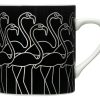 Kuche & Haushalt Bo Bendixen Becher & Tassen | Bo Bendixen Becher Flamingo Schwarz Silber 0,3 L