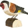 Geschenke Wildlife Garden | Wildlife Garden Decobird Stieglitz Handgeschnitzt