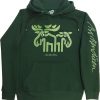 Fashion Bo Bendixen Pullover& Sweatshirts & Strickjacken | Bo Bendixen Unisex Kapuzenpullover Fleece (Oko-Tex) Print Elch Grun