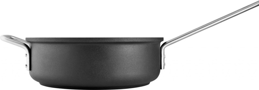 Kuche & Haushalt Eva Trio Pfannen | Eva Trio Professionel Sauteuse O 24 Cm Schwarz