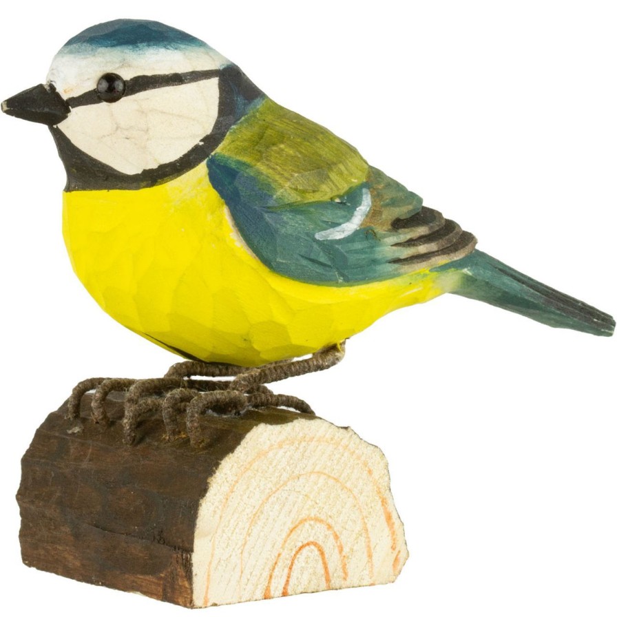 Geschenke Wildlife Garden | Wildlife Garden Decobird Blaumeise Handgeschnitzt