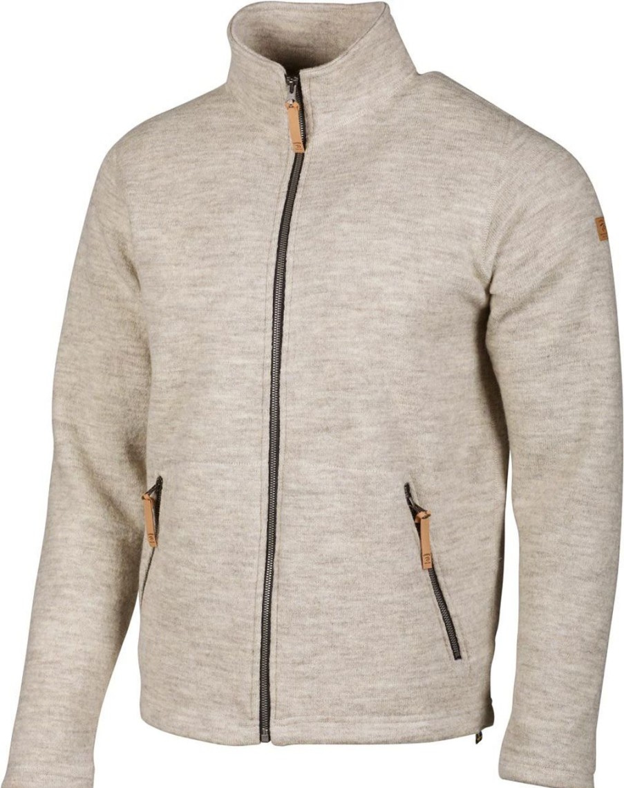 Fashion Ivanhoe of Sweden Outdoorjacken & &Mantel | Ivanhoe Of Sweden Herren Wolljacke (Ungefarbte Wolle) Full Zip Nls Sap