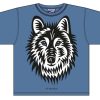 Kinderwelt Bo Bendixen Oberbekleidung | Bo Bendixen Unisex Kinder T-Shirt Blau Wolf