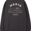 Fashion Makia Clothing Pullover& Sweatshirts & Strickjacken | Makia Clothing Herren Sweatshirt Fleece Mit Print Boat