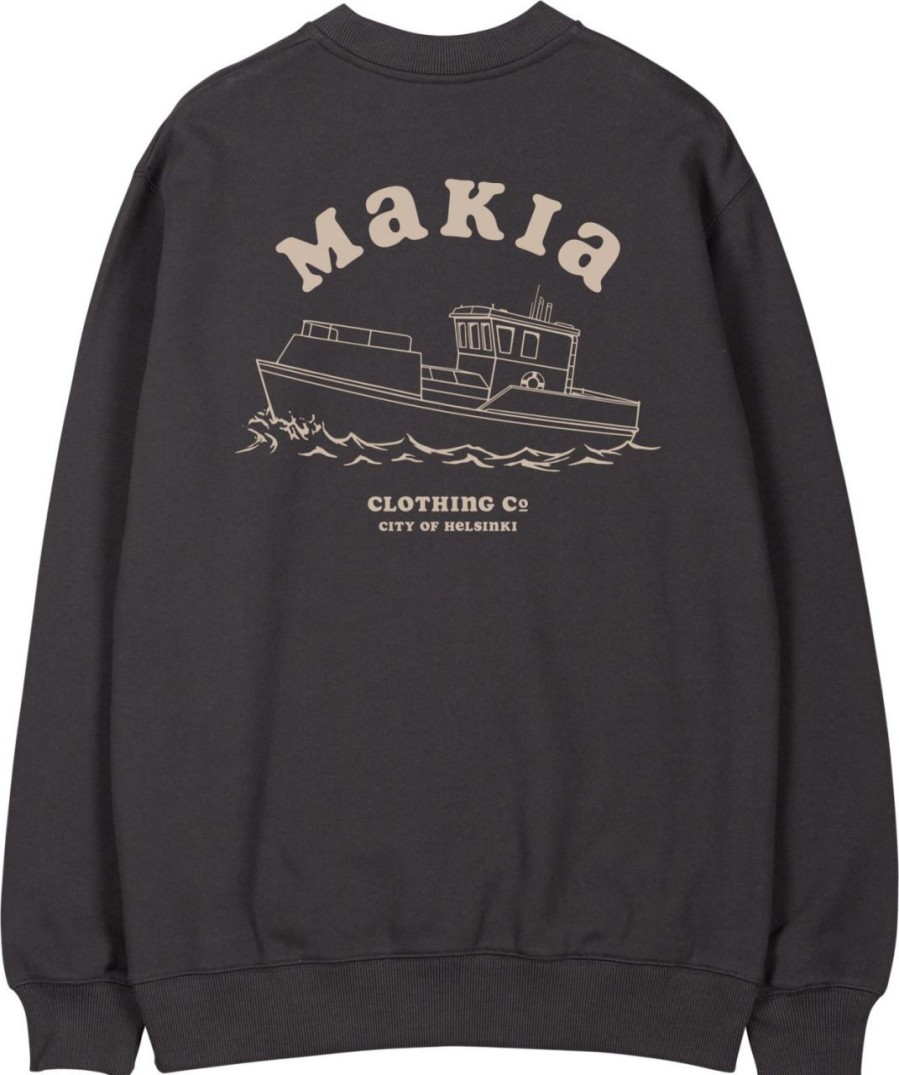 Fashion Makia Clothing Pullover& Sweatshirts & Strickjacken | Makia Clothing Herren Sweatshirt Fleece Mit Print Boat